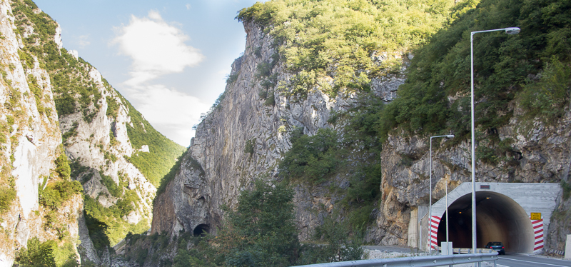 Tunnels near Berane