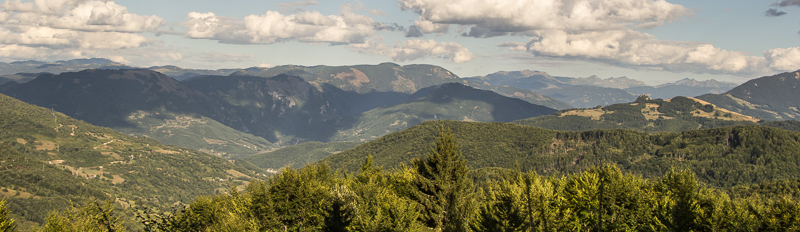 View from pass of valley