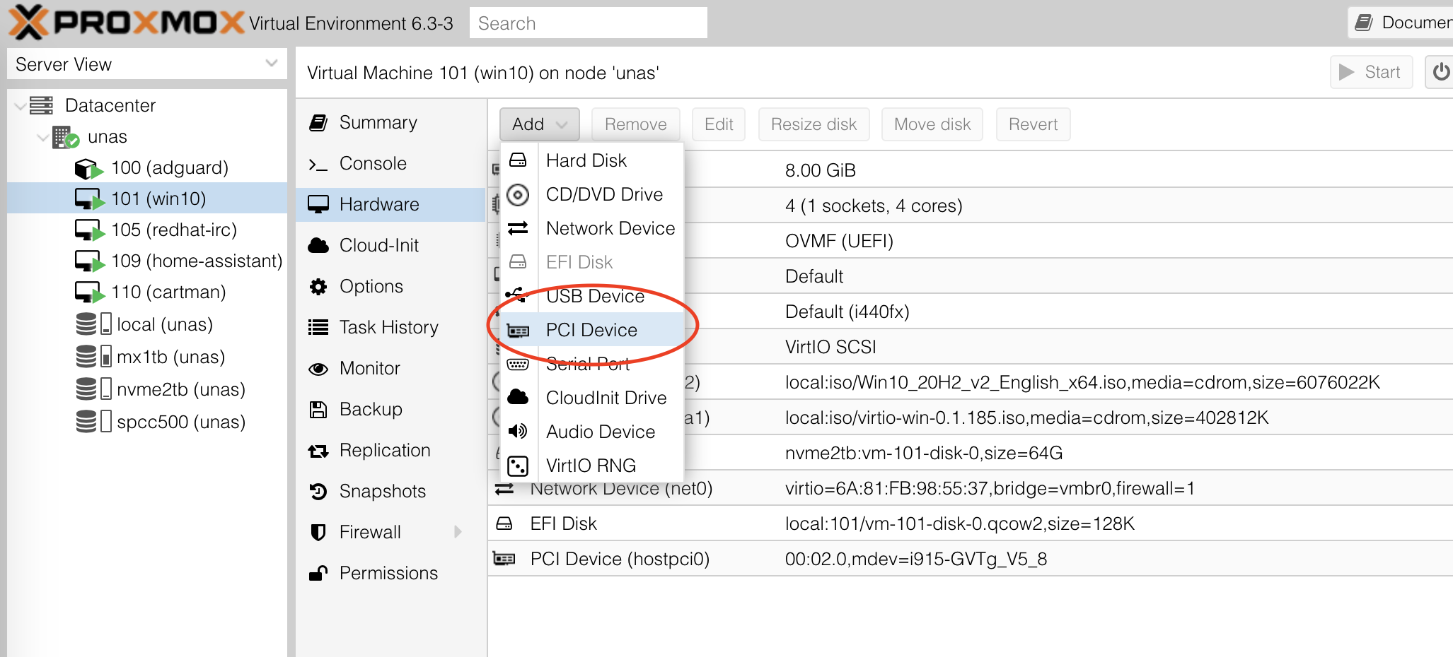 Passthrough Intel iGPU with GVT-g to a VM and use Quick Sync with Plex in docker on Proxmox